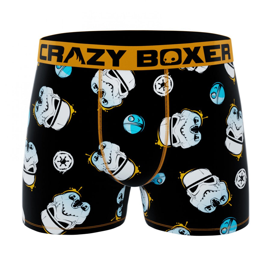 Star Wars Stormtroopers Helmets and Symbols Mens Crazy Boxer Briefs Image 1