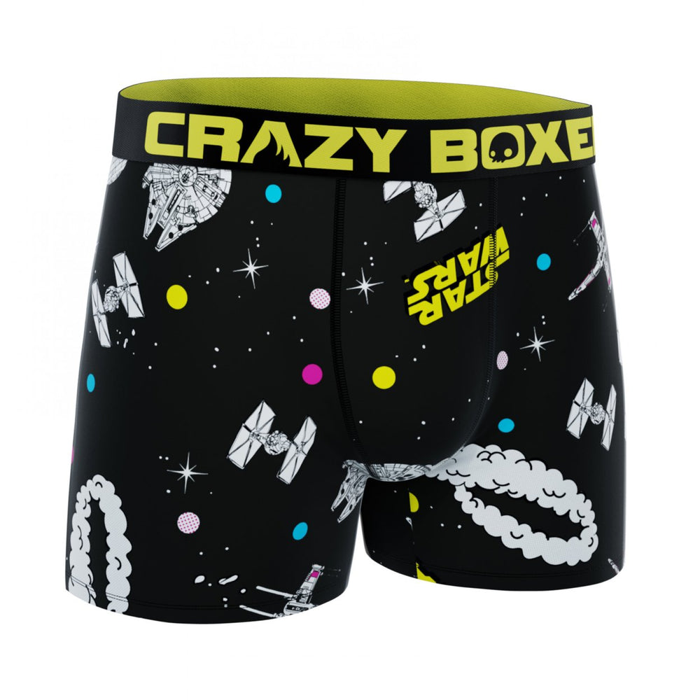 Star Wars Spaceships Battle Mens Crazy Boxer Briefs Image 2