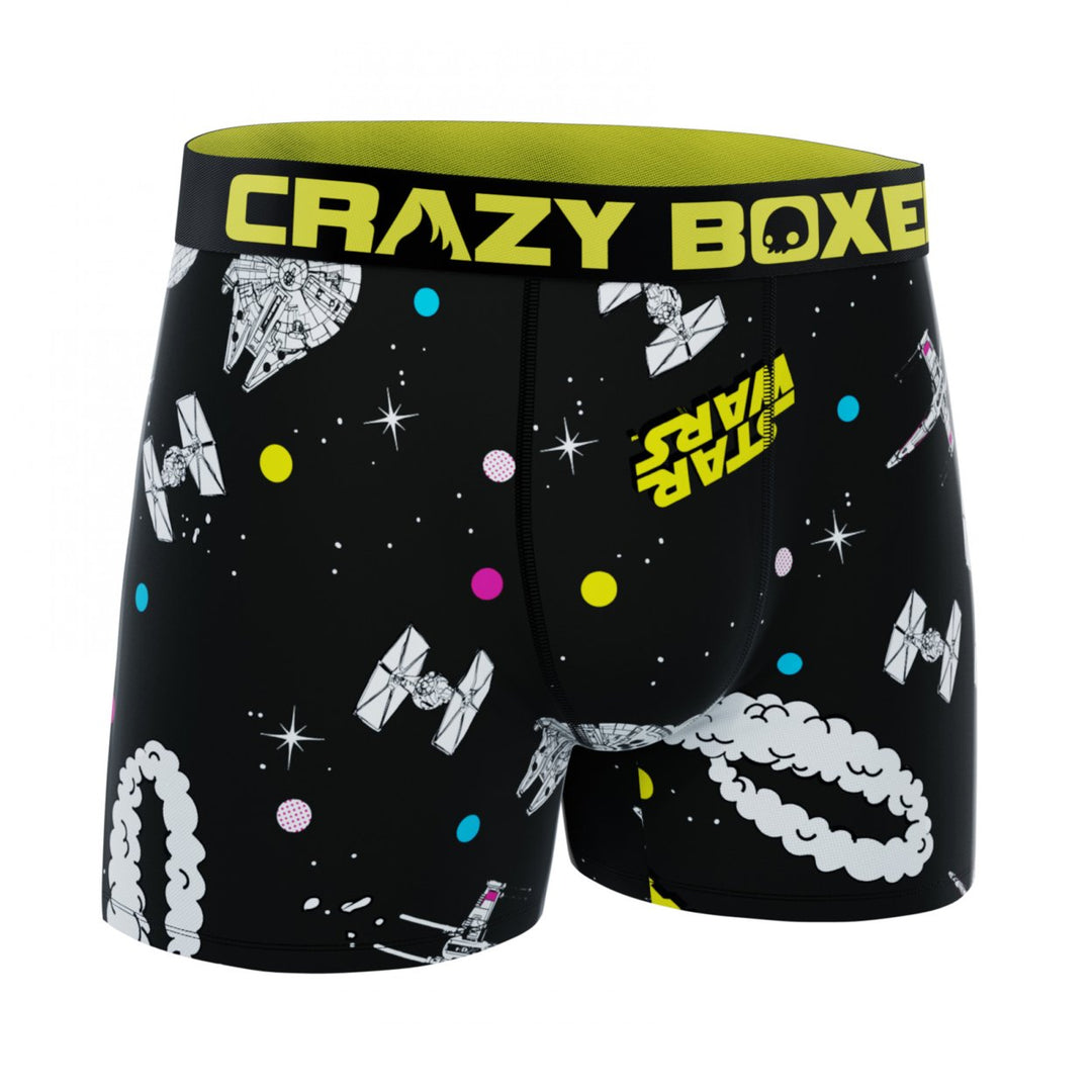 Star Wars Spaceships Battle Mens Crazy Boxer Briefs Image 2