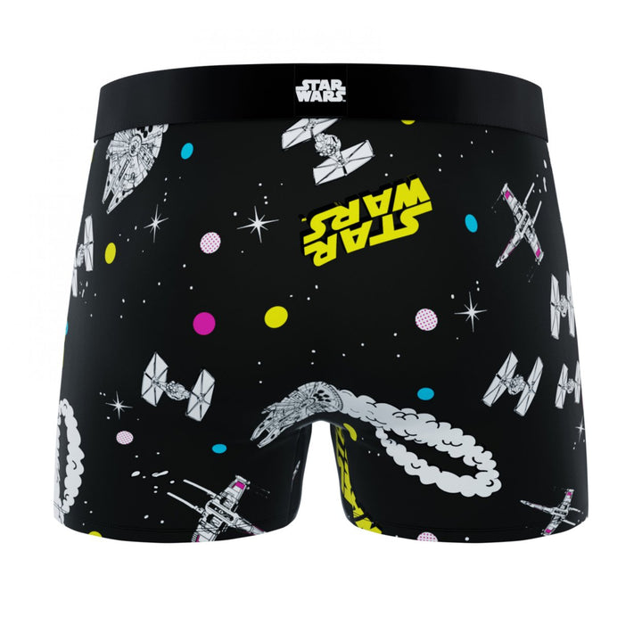 Star Wars Spaceships Battle Mens Crazy Boxer Briefs Image 3