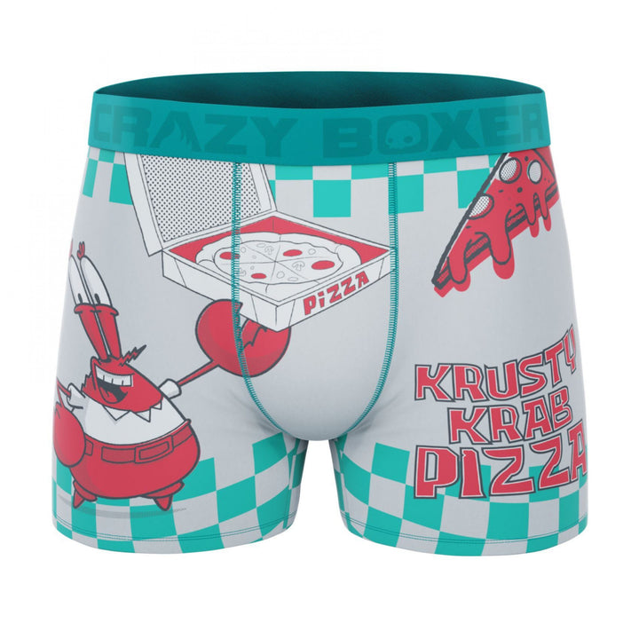 Crazy Boxers SpongeBob SquarePants Krusty Krab Pizza Mens Boxer Briefs Image 1