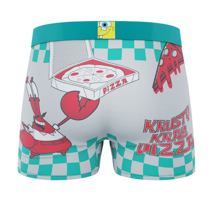 Crazy Boxers SpongeBob SquarePants Krusty Krab Pizza Mens Boxer Briefs Image 2