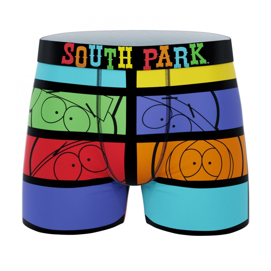 Crazy Boxers South Park Faces Mens Boxer Briefs Image 1