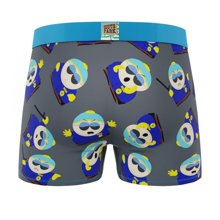 Crazy Boxers South Park Cartman Cop Mens Boxer Briefs Image 2