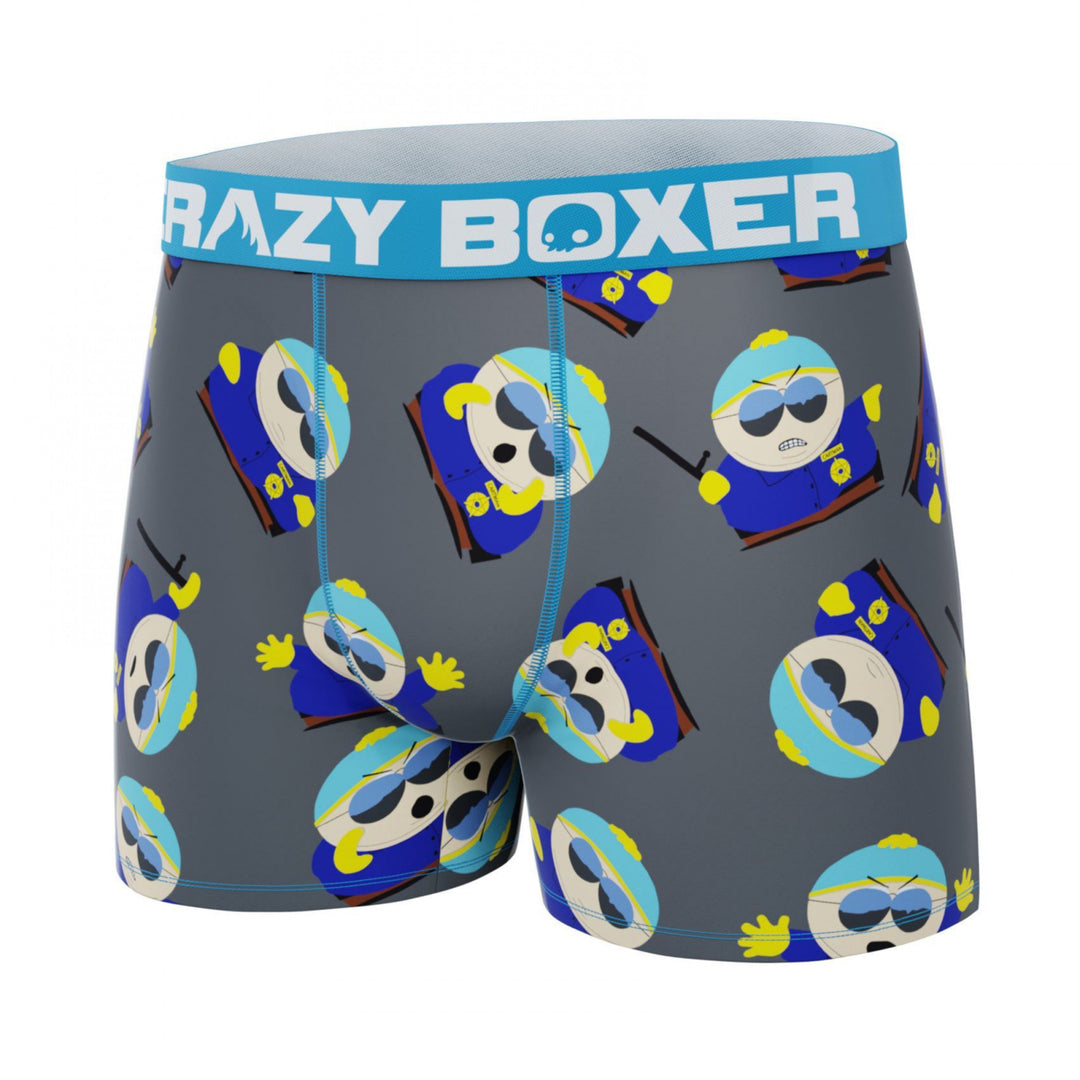 Crazy Boxers South Park Cartman Cop Mens Boxer Briefs Image 4