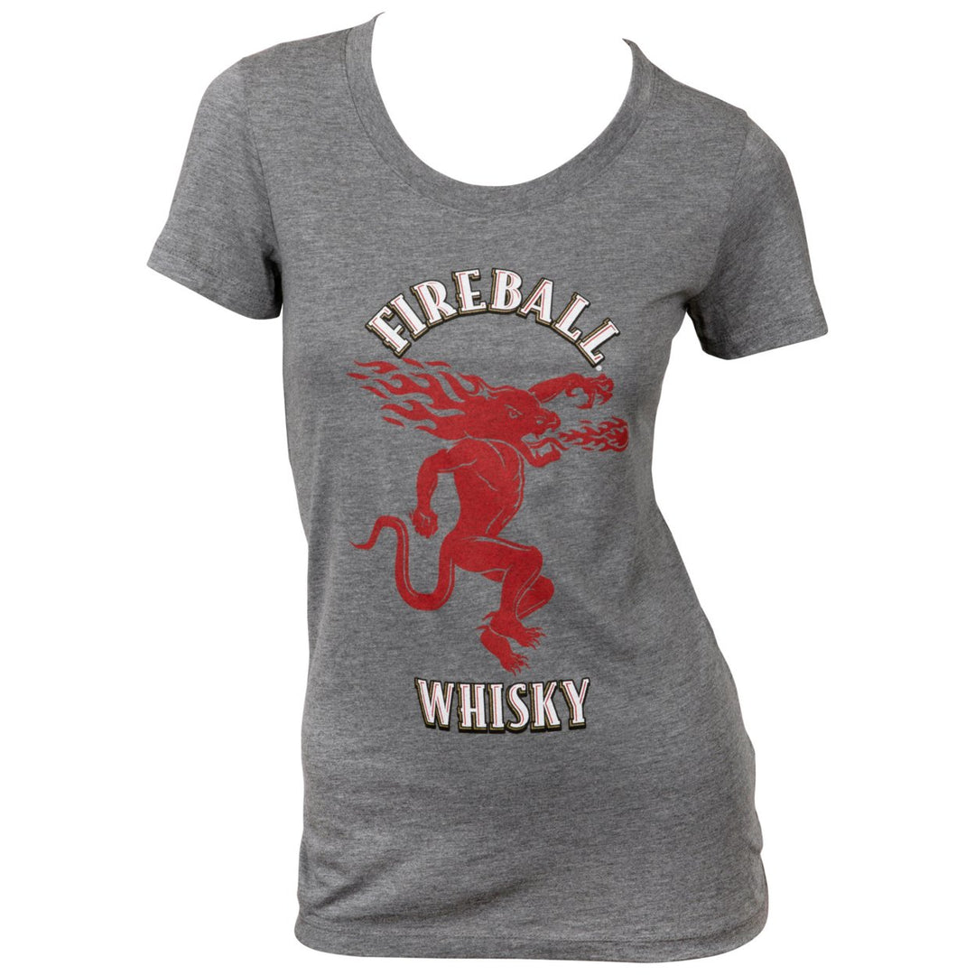 Fireball Whisky Womens Super Soft T-Shirt Image 1