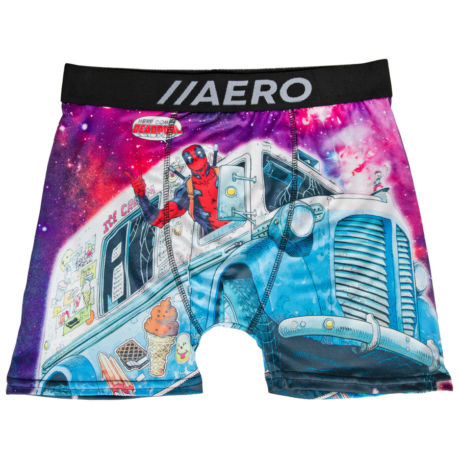 Marvel Deadpool Ice Cream Truck In Space Aero Boxer Briefs Underwear Image 1