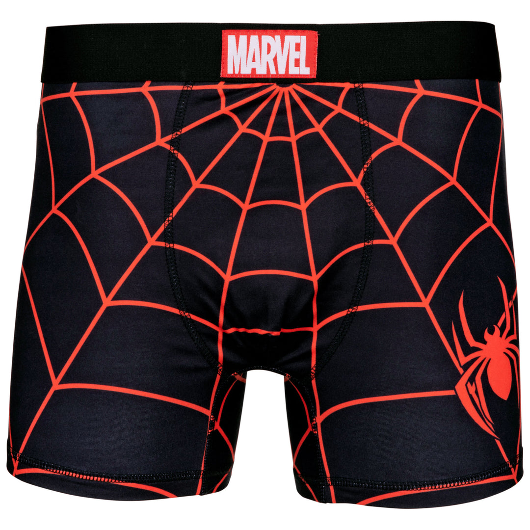 Spider-Man Miles Morales Character Armor Style Boxer Briefs Image 3