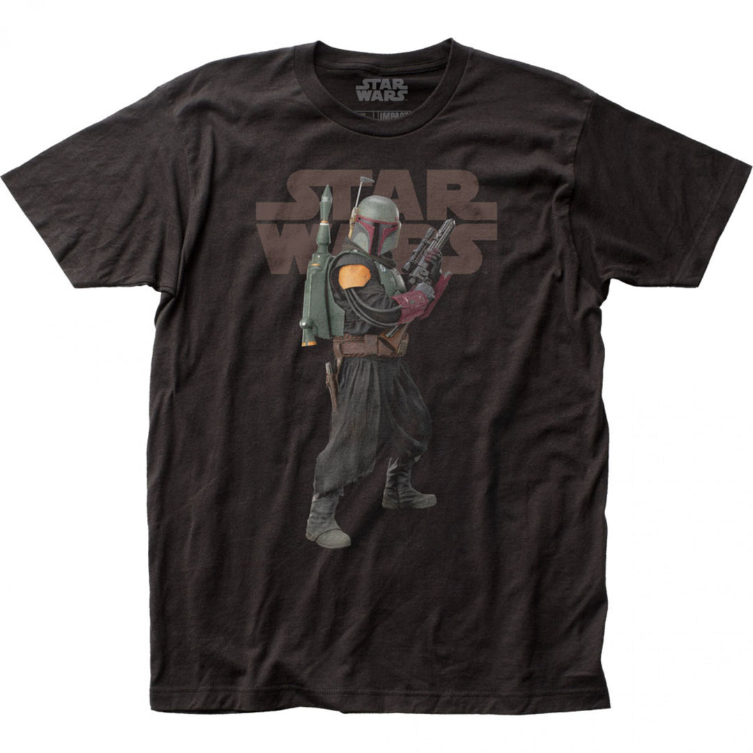 Star Wars The Mandalorian Old Boba Fett T-Shirt Image 1