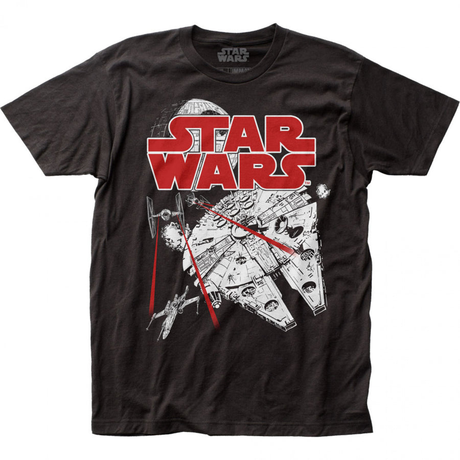 Star Wars Space Fight T-Shirt Image 1