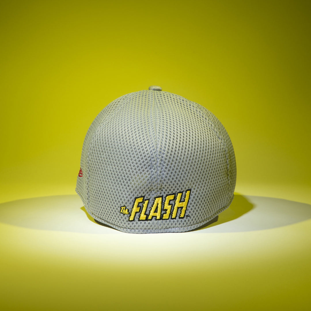 The Flash Symbol Grey Shadow Tech Era 39Thirty Fitted Hat Image 4