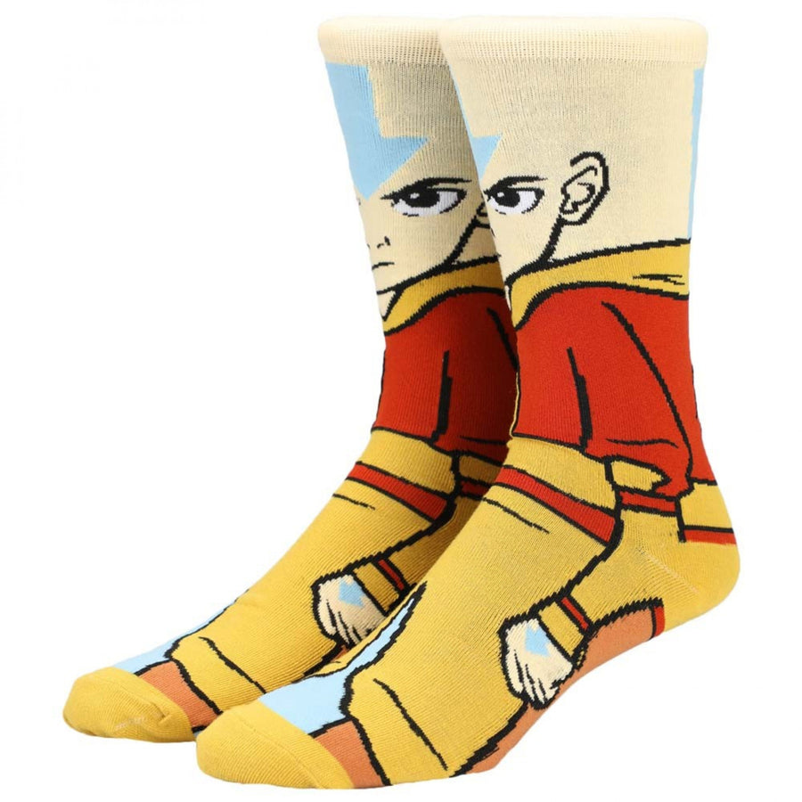 Avatar: The Last Airbender Aang 360 Character Socks Image 1