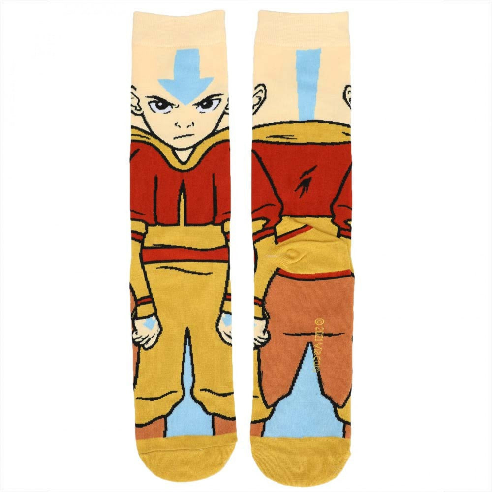 Avatar: The Last Airbender Aang 360 Character Socks Image 2