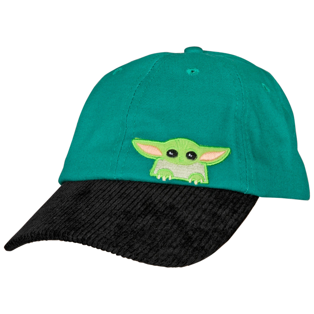 Star Wars The Child Grogu Peeking Adjustable Snapback Dad Hat Image 1