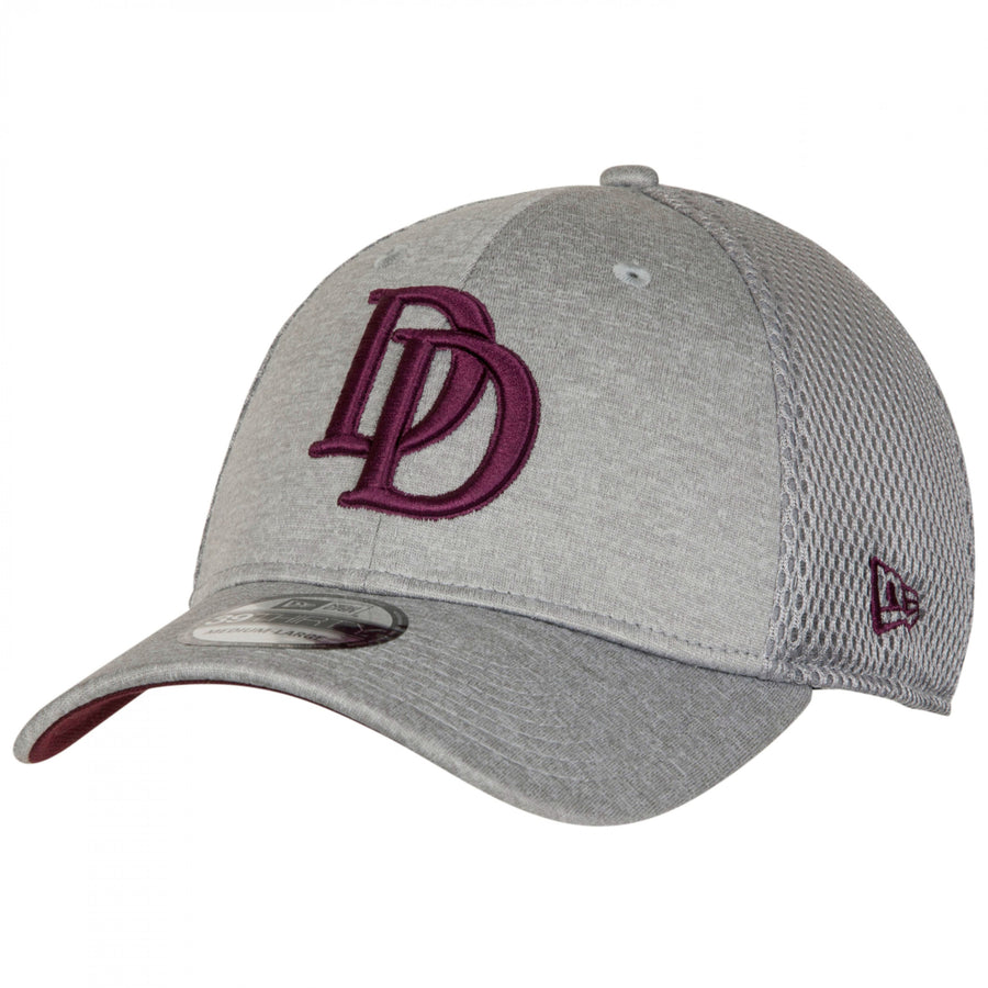 Dare Devil Symbol Grey Shadow Tech  Era 39Thirty Fitted Hat Image 1