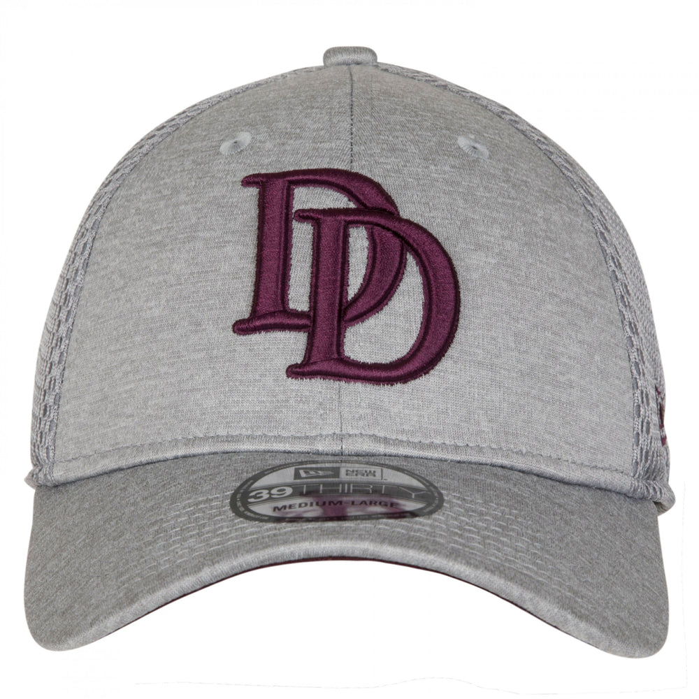 Dare Devil Symbol Grey Shadow Tech  Era 39Thirty Fitted Hat Image 2