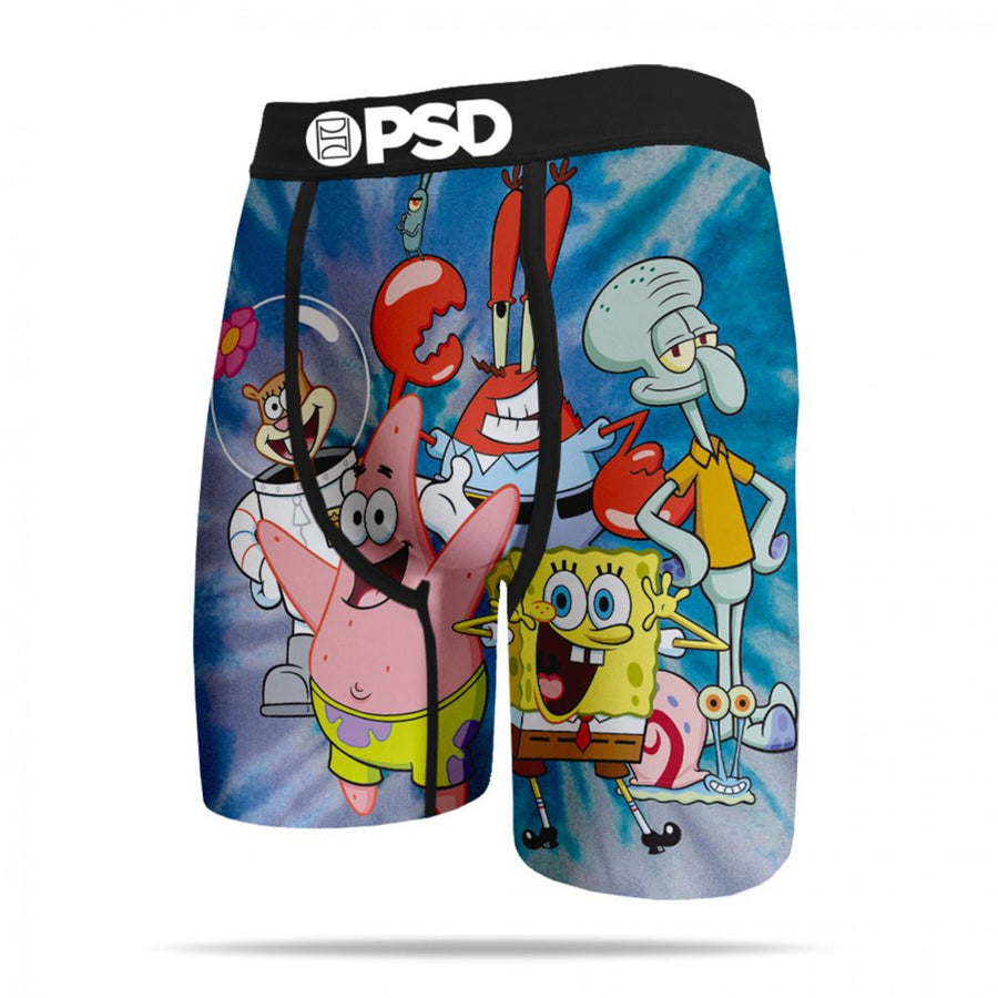 SpongeBob SquarePants Bikini Bottom Gang Mens PSD Boxer Briefs Image 1