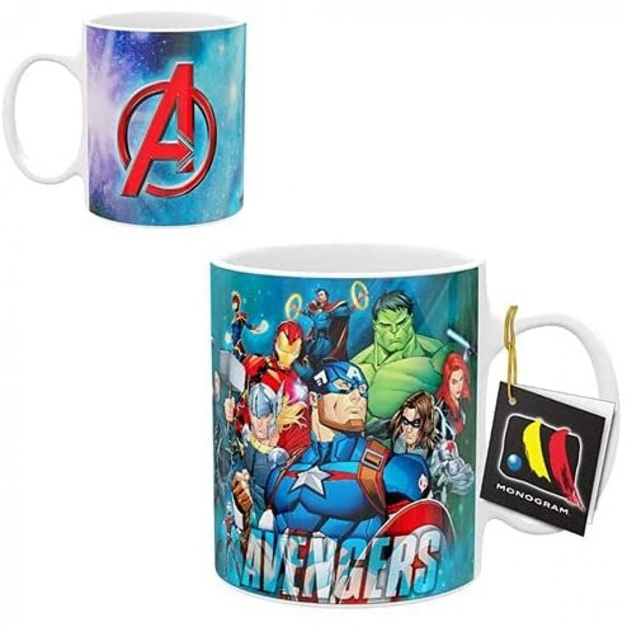 Marvel Avengers Characters and Symbol 11oz Ceramic Mug Image 1