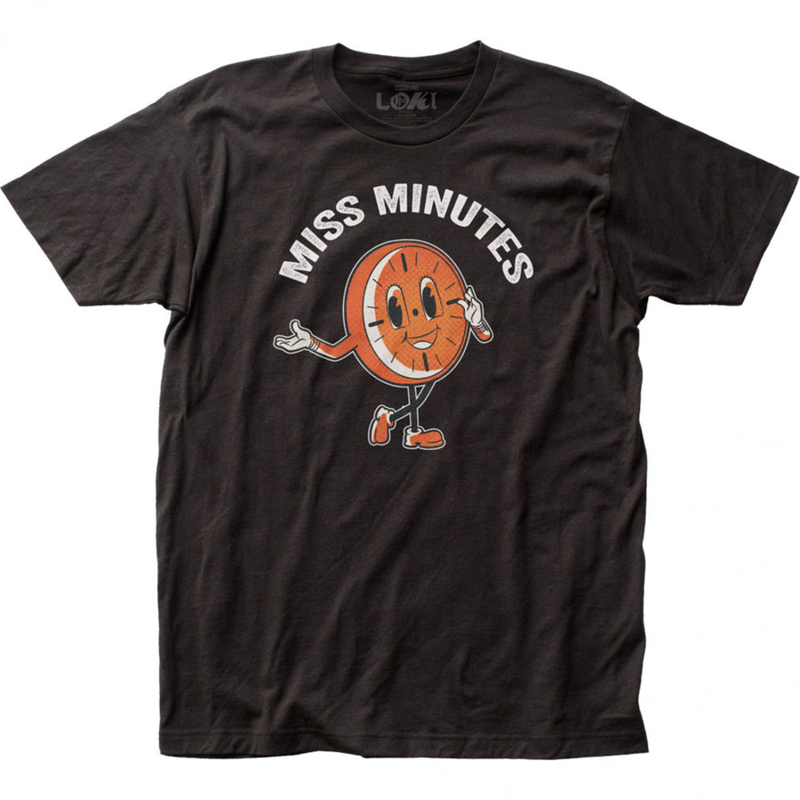 Marvel Studios Loki Series Miss Minutes Clock T-Shirt Image 1