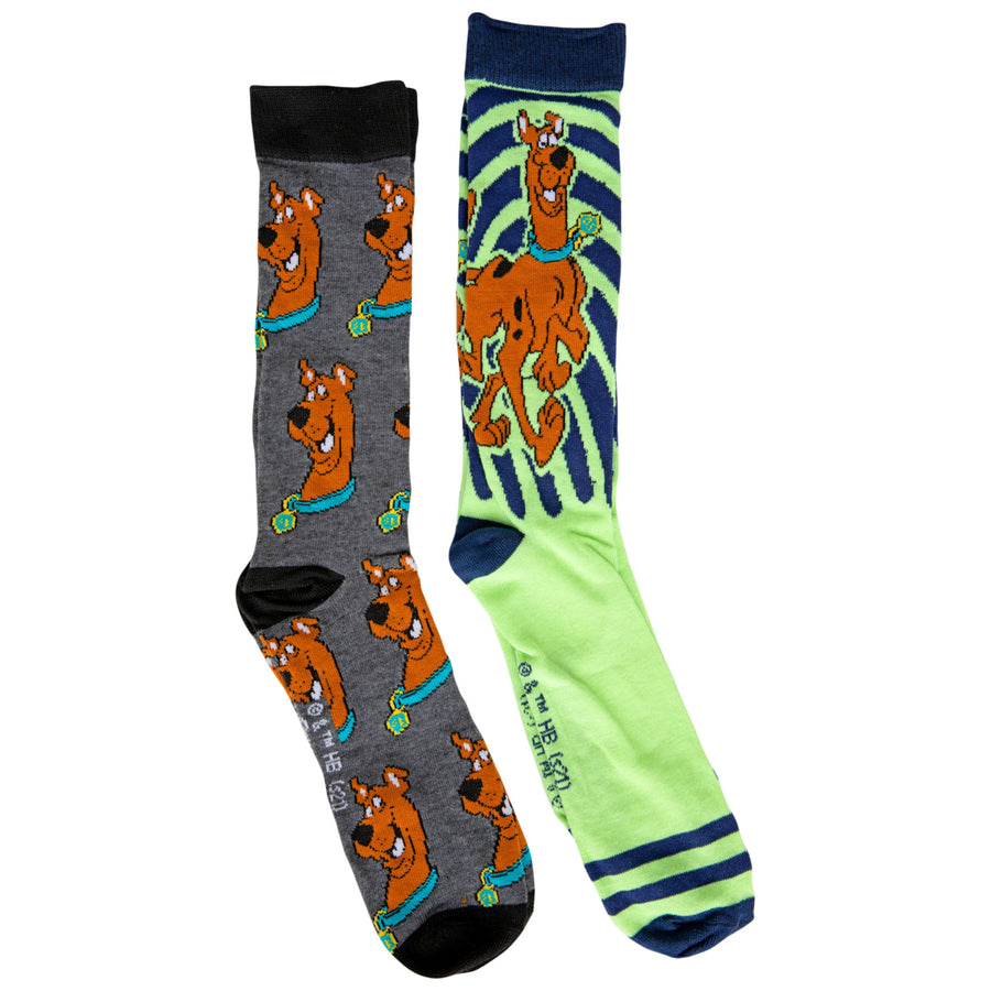 Scooby-Doo and Scooby Heads 2-Pack Crew Socks Image 1