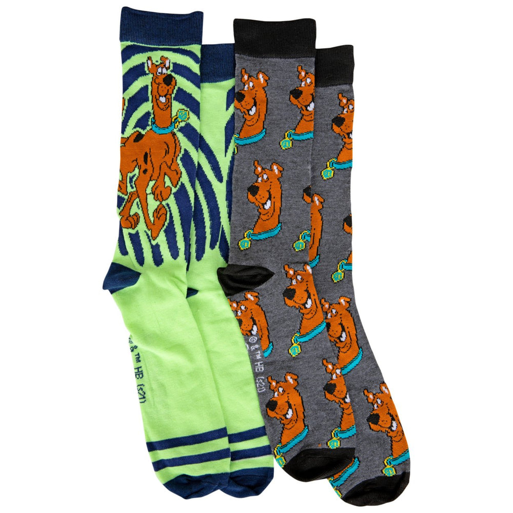 Scooby-Doo and Scooby Heads 2-Pack Crew Socks Image 2