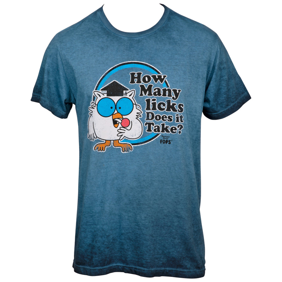 Tootsie Roll Mr. Owl How Many Licks Grey T-Shirt Image 1