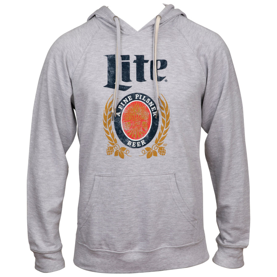 Miller Lite A Fine Pilsner Beer Crest Hoodie Image 1