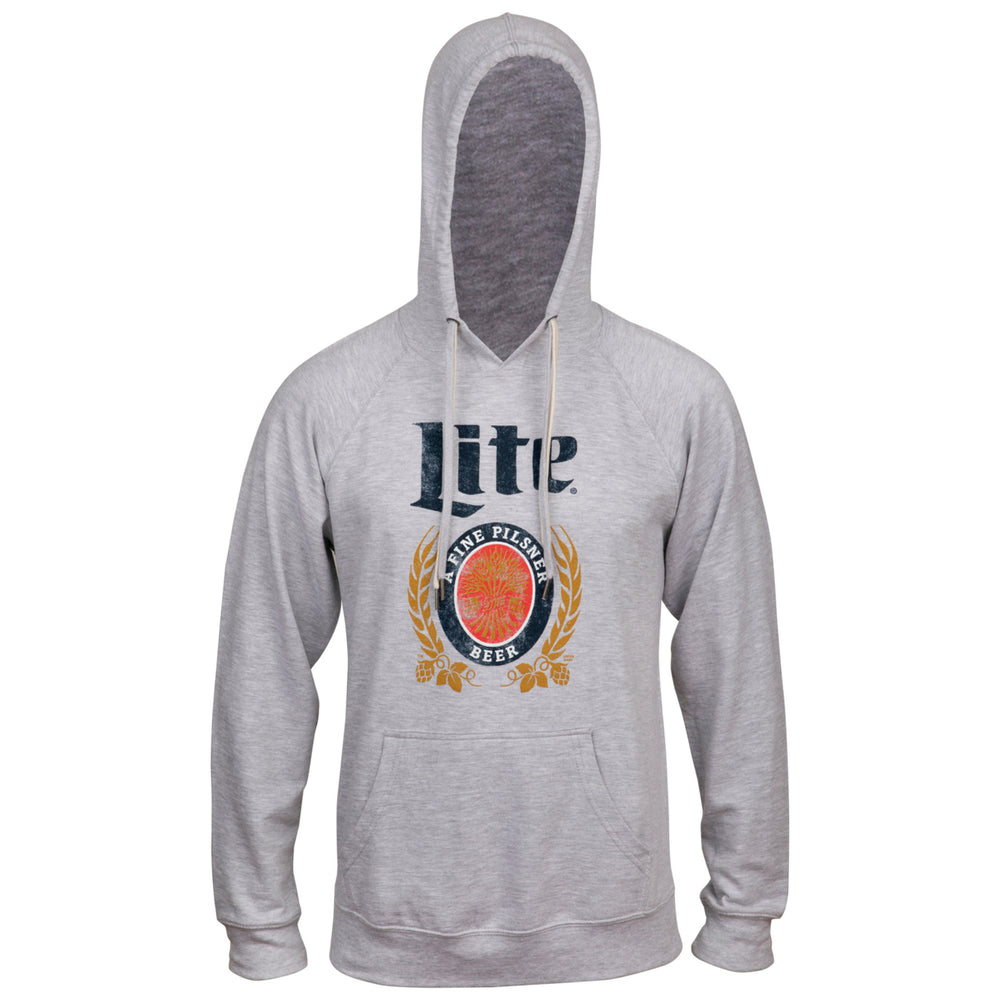 Miller Lite A Fine Pilsner Beer Crest Hoodie Image 2