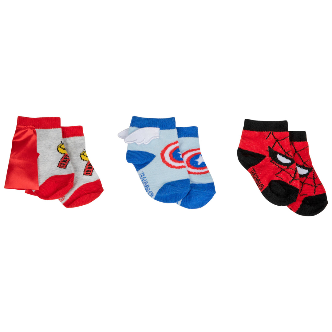 Marvel Hero Logo Sock Booties 3-Pack Image 3