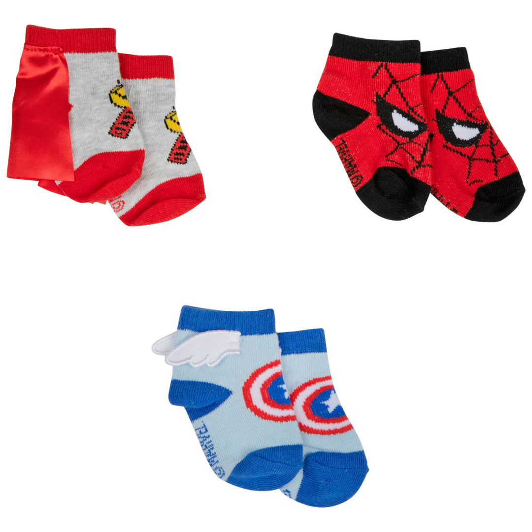 Marvel Hero Logo Sock Booties 3-Pack Image 4