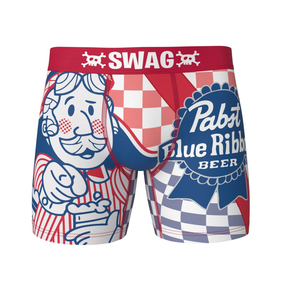 Pabst Blue Ribbon Beer Man Swag Boxer Briefs Image 1