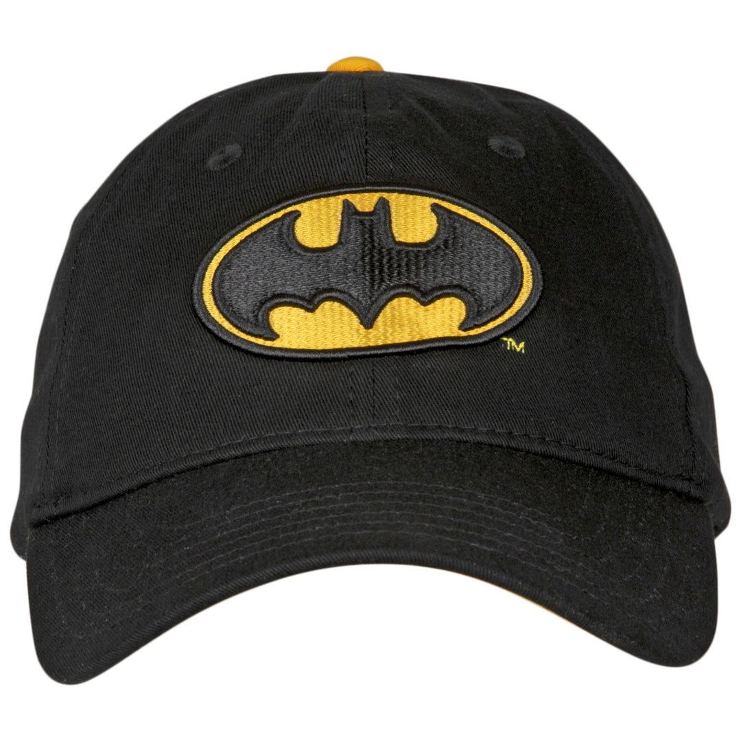 Batman Classic Symbol Curved Brim Adjustable Dad Hat Image 2