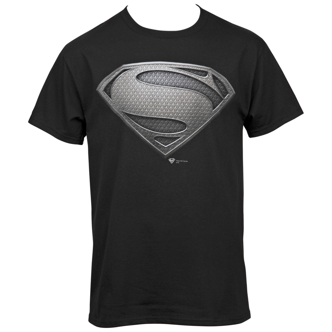 Superman Justice League Snyder Cut Black Symbol T-Shirt Image 1