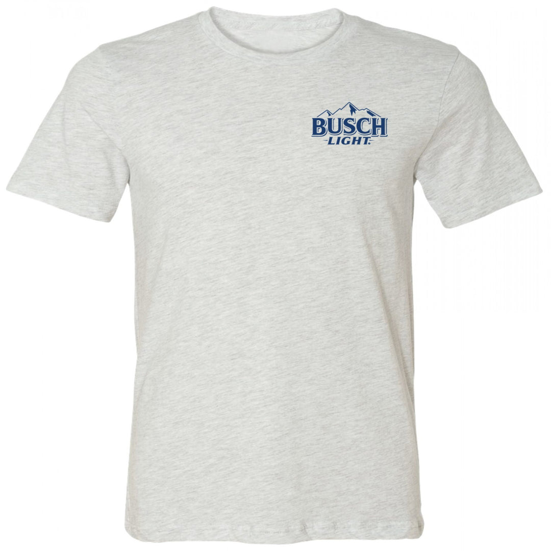 Busch Light Six Pack Front and Back Print T-Shirt Image 3