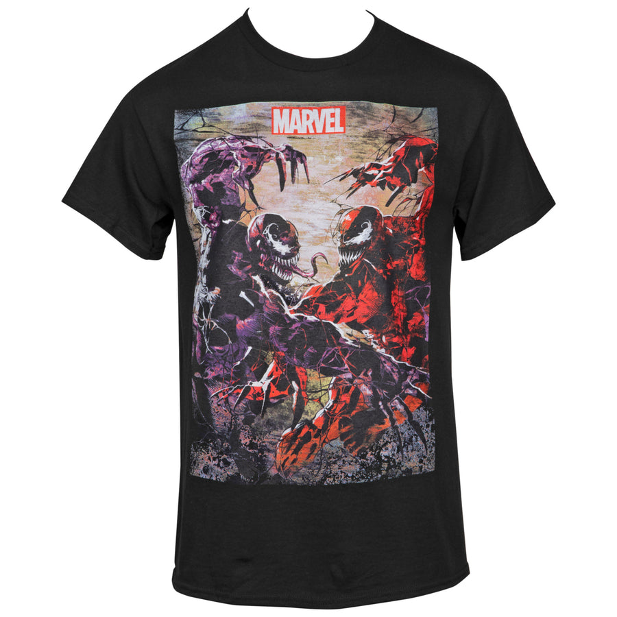 Venom VS Carnage Face-Off T-Shirt Image 1