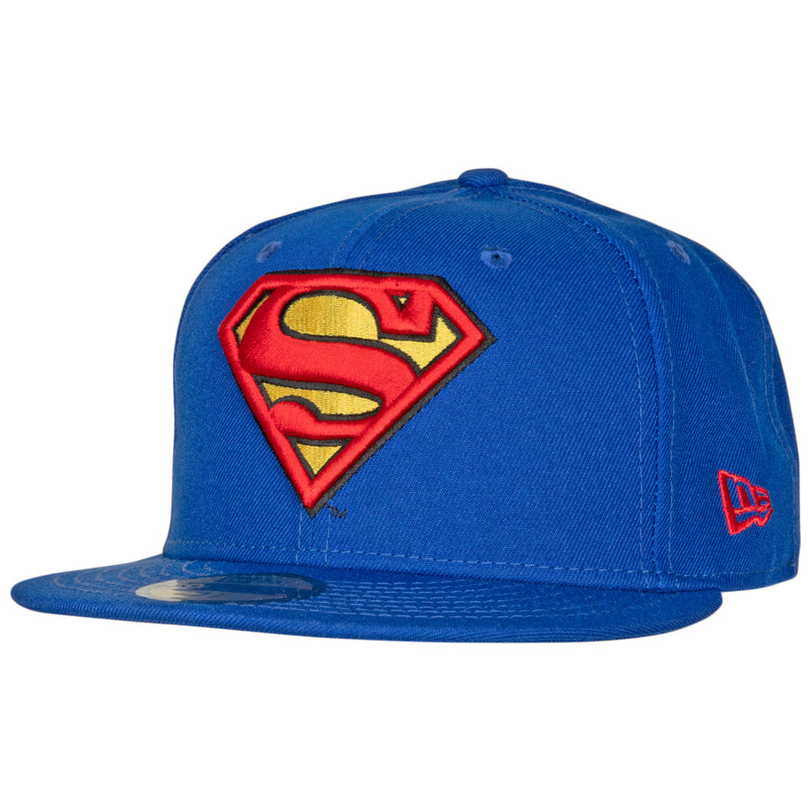 Superman Symbol Blue  Era 59Fifty Fitted Hat Image 1
