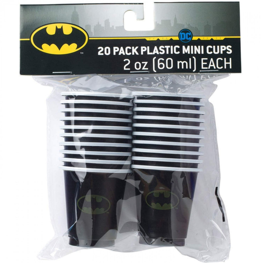 Batman Classic Logo 2oz Party Cups 20-Pack Image 1