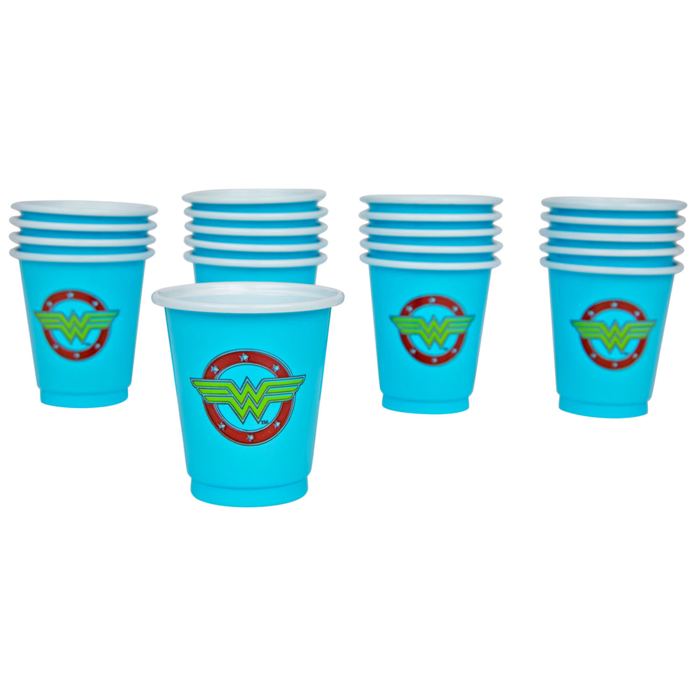 Wonder Woman Stars Logo 20oz Party Cups 20 Pack Image 2