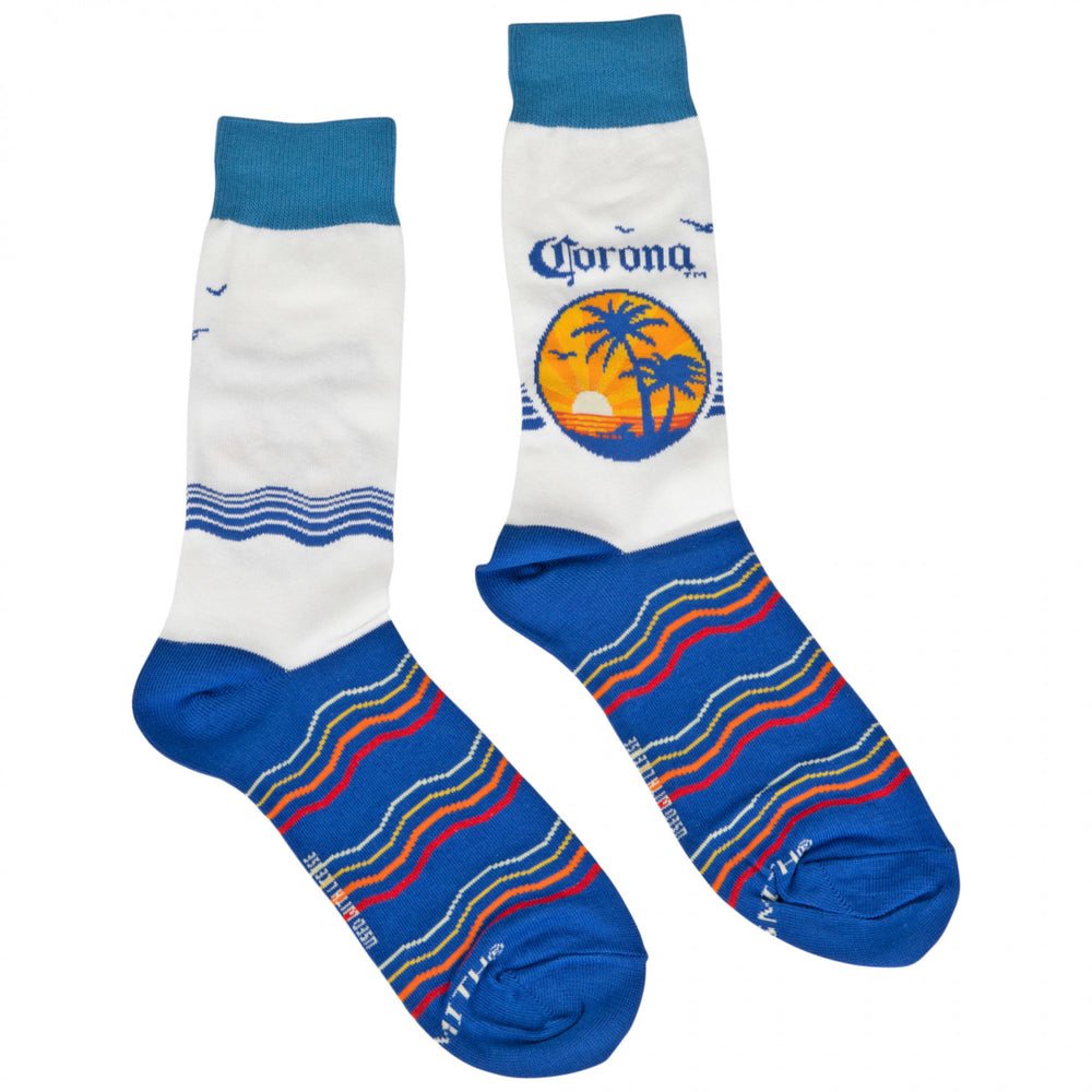 Corona Extra Summer Beach Scene Mens Socks Image 2