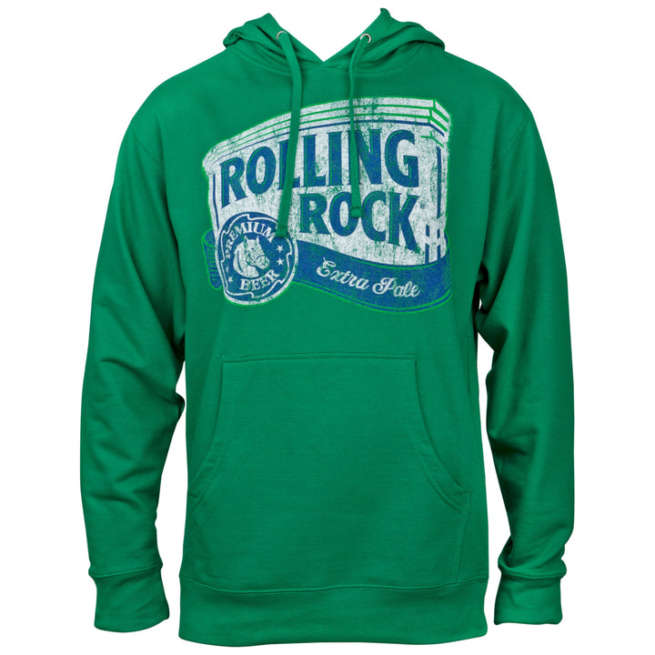 Rolling Rock Green Hoodie Image 1