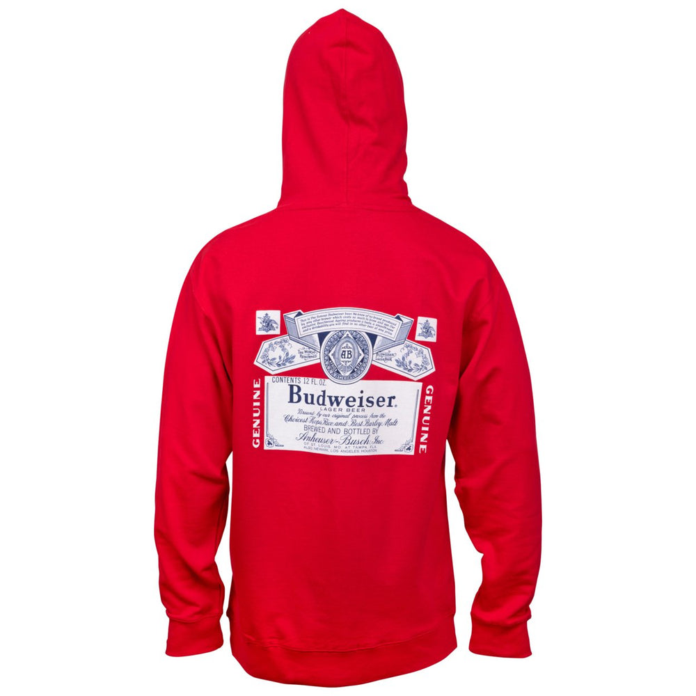 Budweiser Front and Back Print Hoodie Image 2