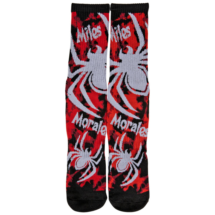 Spider-Man Miles Morales Spiders Crew Socks Image 1