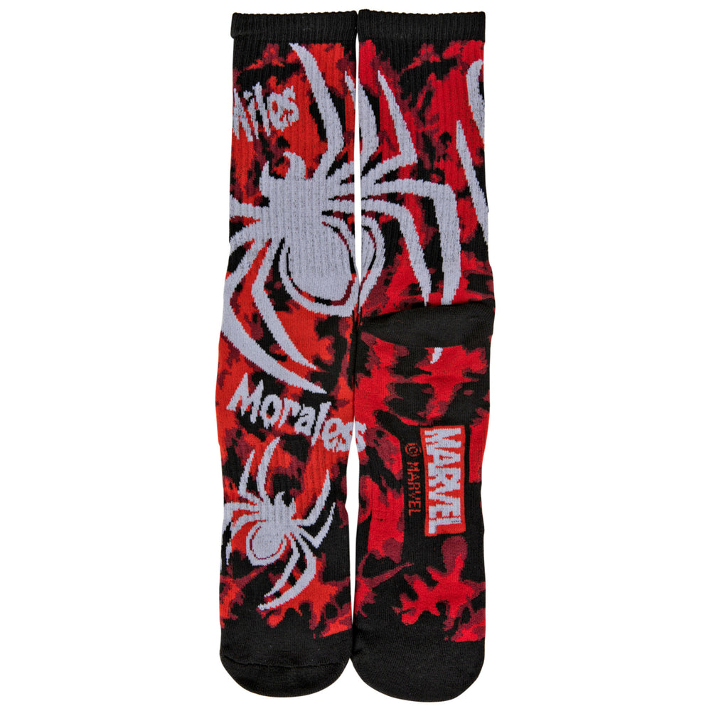 Spider-Man Miles Morales Spiders Crew Socks Image 2