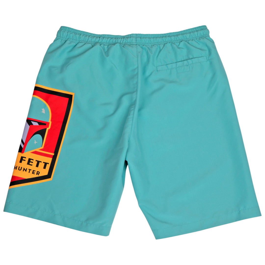 Star Wars Boba Fett Emblem Board Shorts Image 2