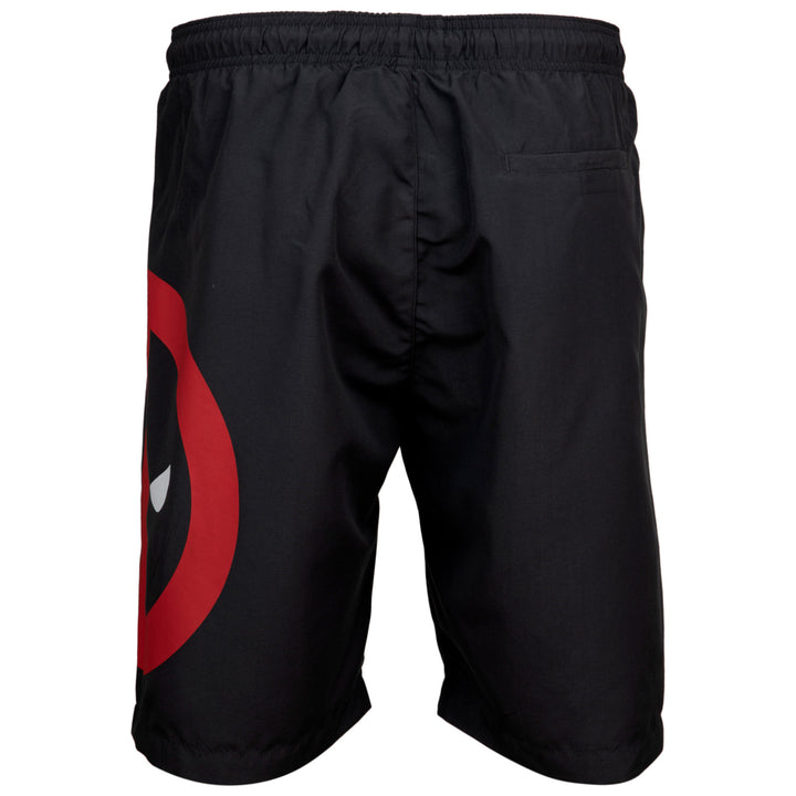 Marvel Comics Deadpool Symbol Board Shorts Image 4