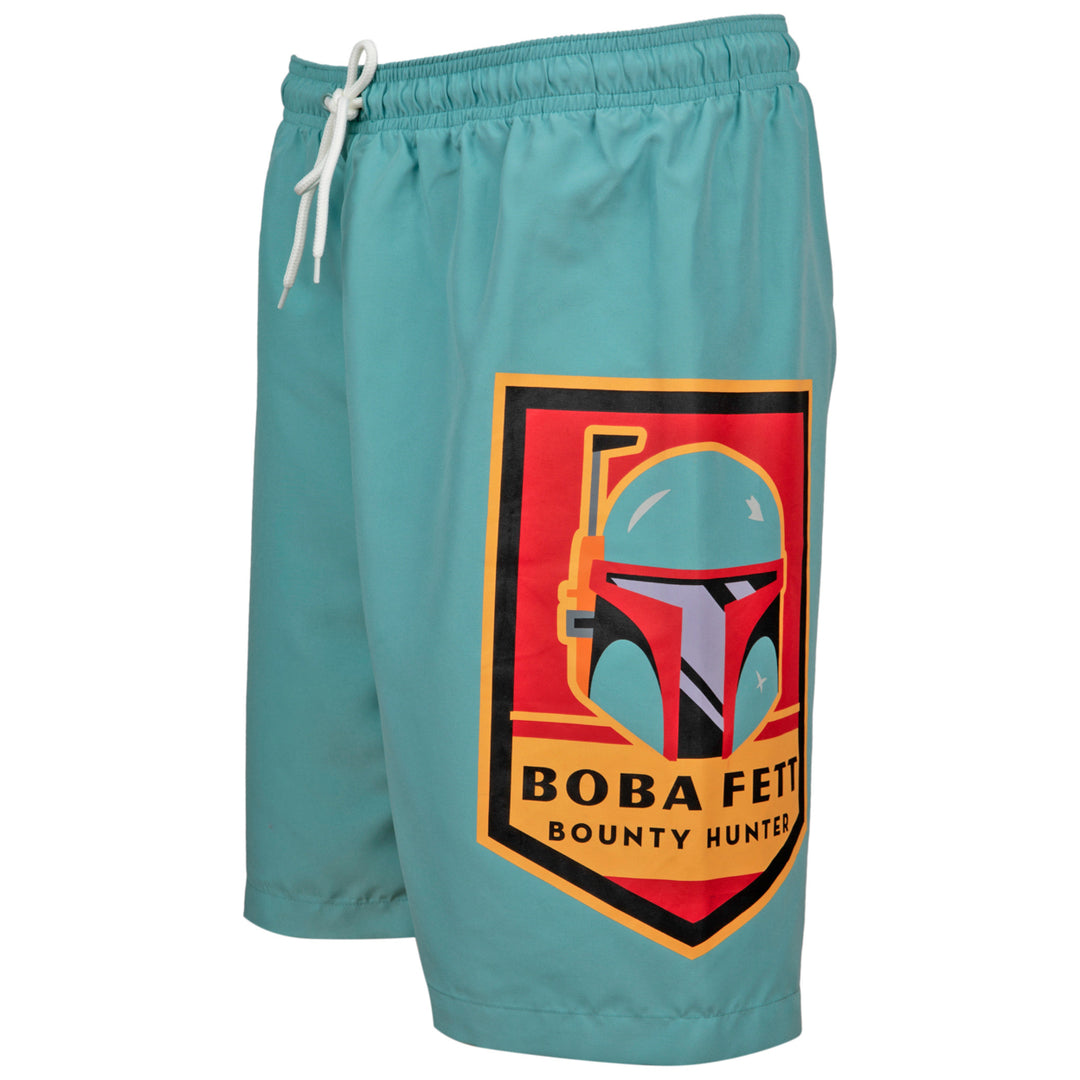 Star Wars Boba Fett Emblem Board Shorts Image 4