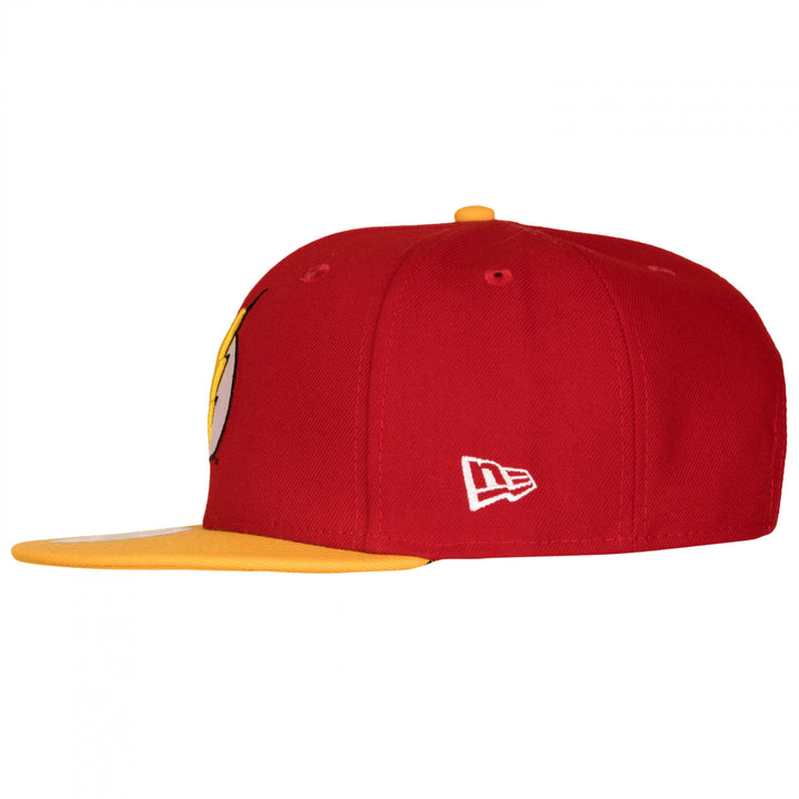 The Flash Classic Logo Red and Yellow  Era 9Fifty Adjustable Hat Image 3