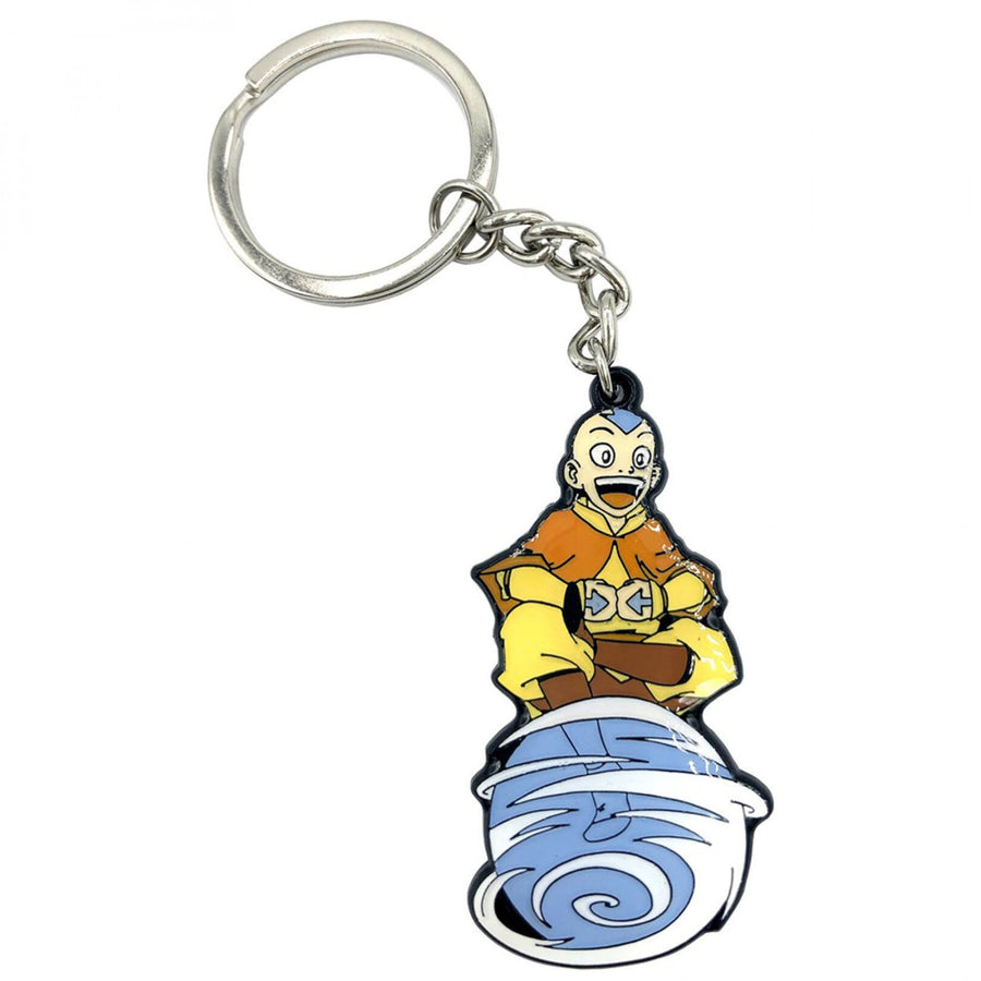 Avatar: The Last Airbender Aang on Air Scooter Keychain Image 1