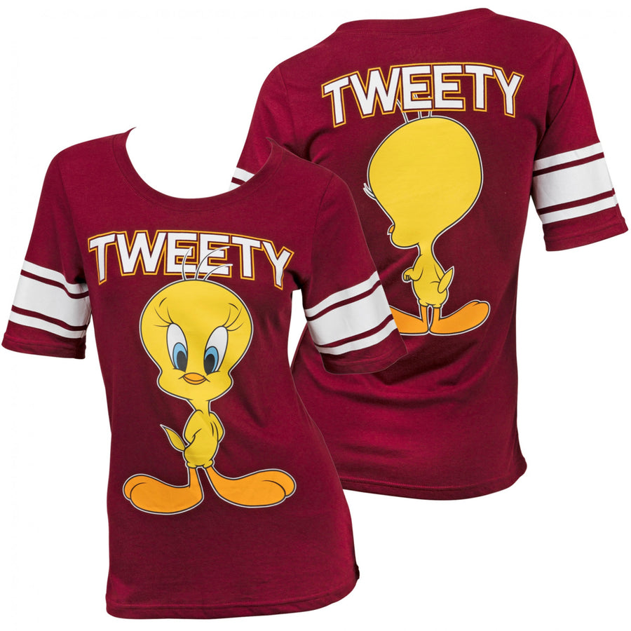 Looney Tunes Tweety Bird Front and Back Print Womens T-Shirt Image 1