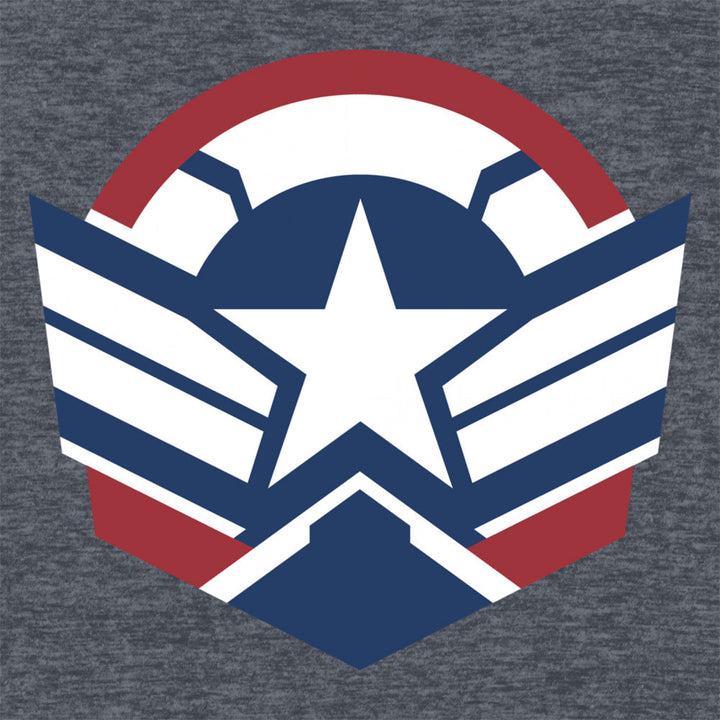 Marvel Studios Falcon and the Winter Soldier  Cap Logo T-Shirt Image 2